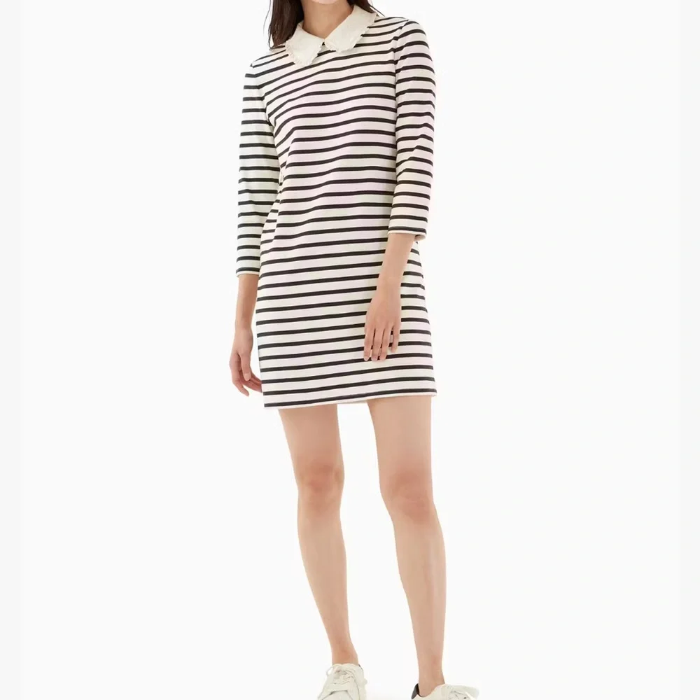 Kate Spade Poplin Collar Striped Tee‎ Dress Women’s Sz Xs Classic